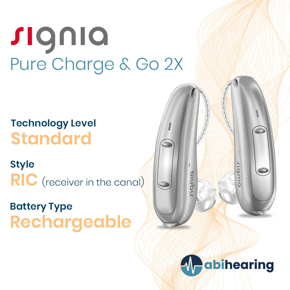 Signia Pure Charge & Go 2X Rechargeable RIC Hearing Aid