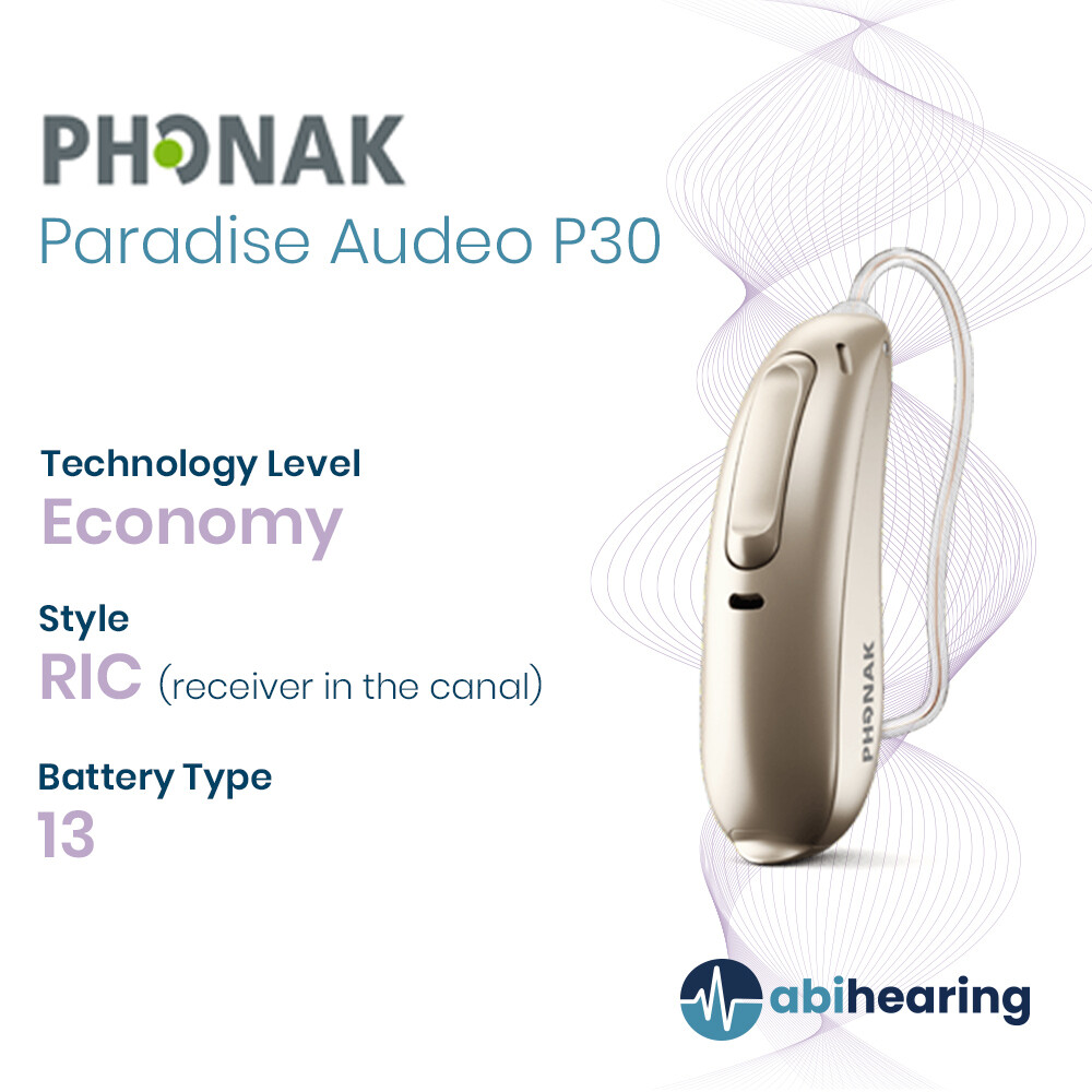 Phonak Paradise Audeo P 30 13 RIC Hearing Aid