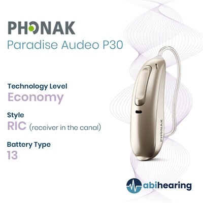 Phonak Paradise Audeo P 30 13 RIC Hearing Aid