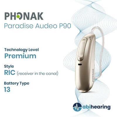 Phonak Paradise Audeo P 90 13 RIC Hearing Aid
