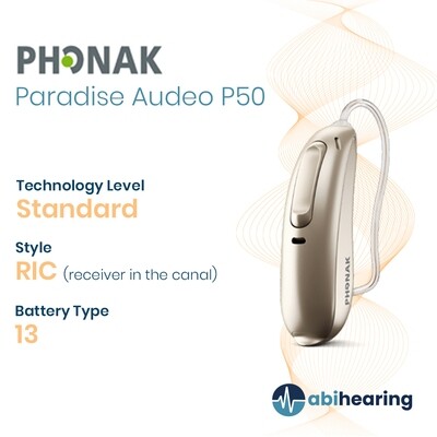 Phonak Paradise Audeo P 50 13 RIC Hearing Aid