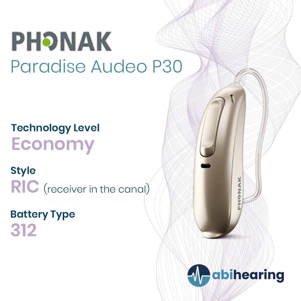 Phonak Paradise Audeo P 30 312 RIC Hearing Aid
