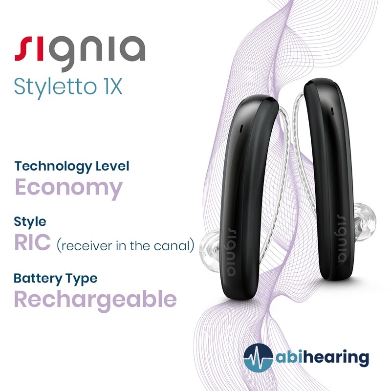 Signia Styletto 1X Rechargable RIC Hearing Aid