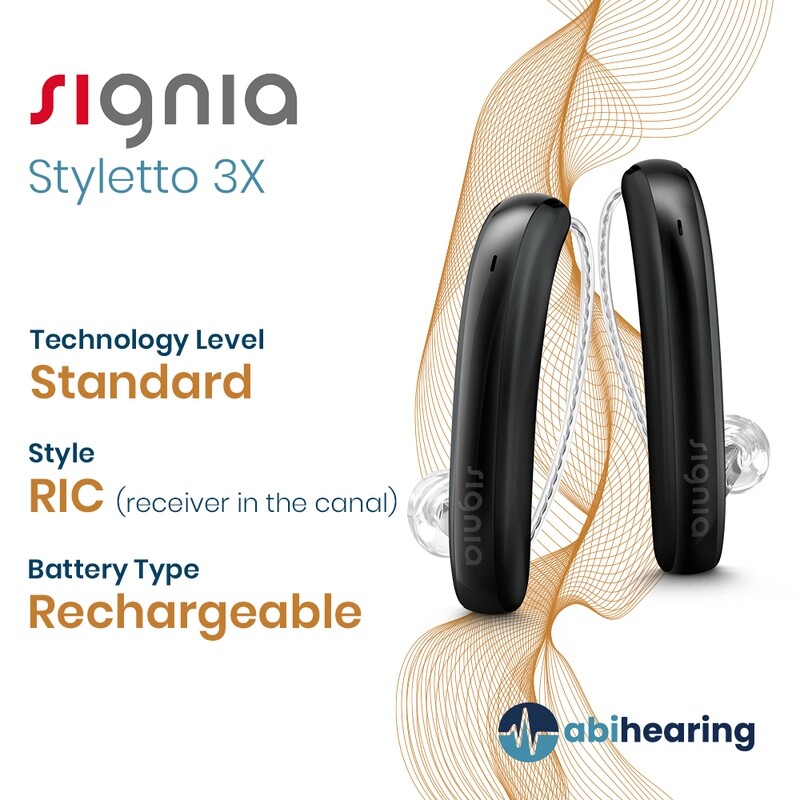 Signia Styletto 3X Rechargable RIC Hearing Aid