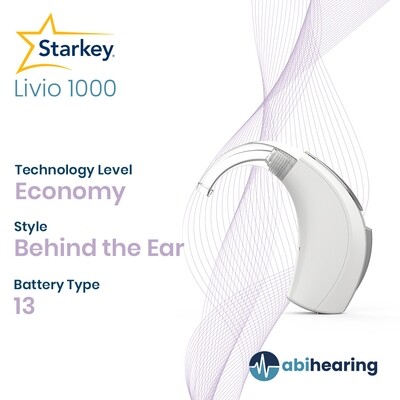 Starkey Livio 1000 13 BTE Hearing Aid