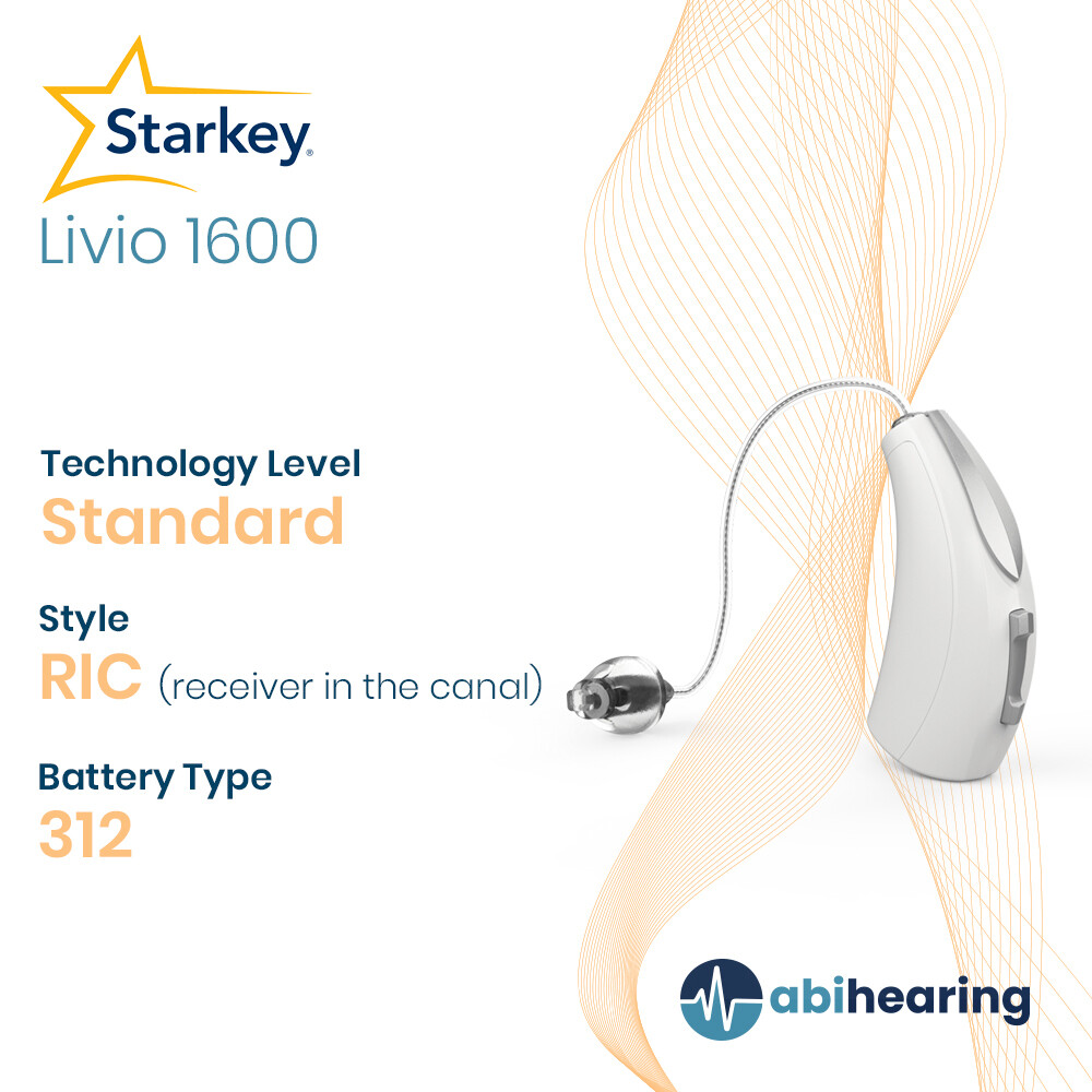 Starkey Livio AI 1600 312 RIC Hearing Aid
