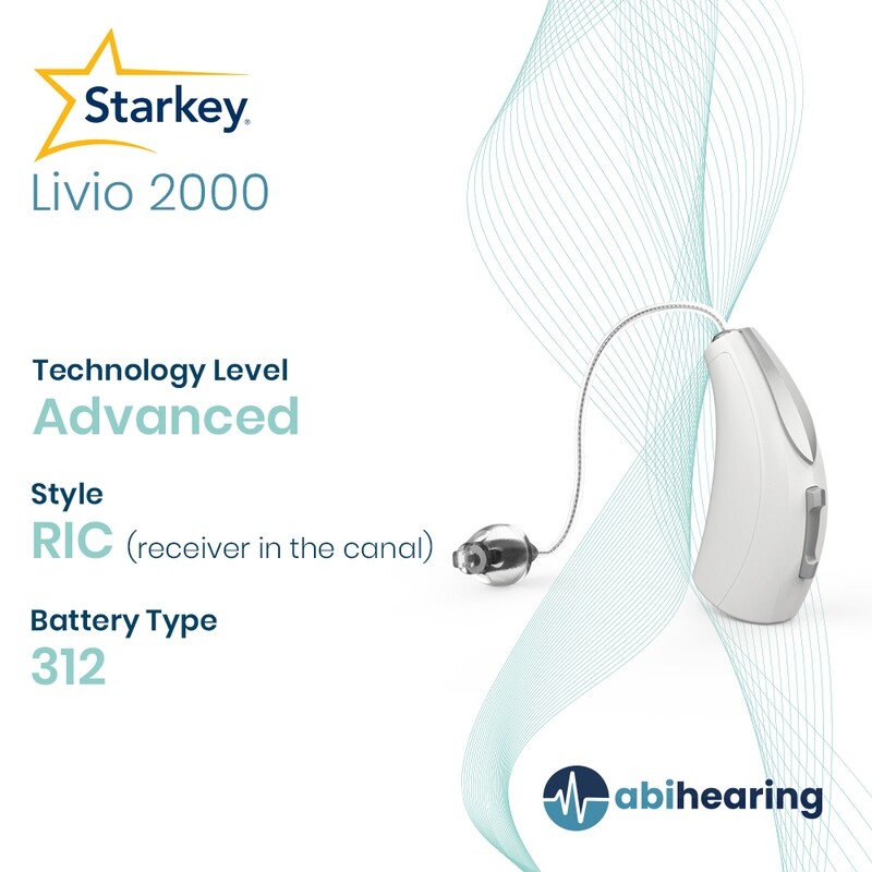 Starkey Livio AI 2000 312 RIC Hearing Aid