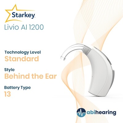 Starkey Livio AI 1200 13 BTE Hearing Aid