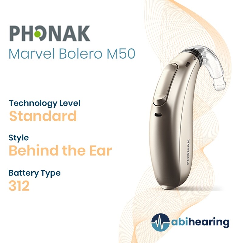 Phonak Marvel Bolero M 50 312 BTE Hearing Aid