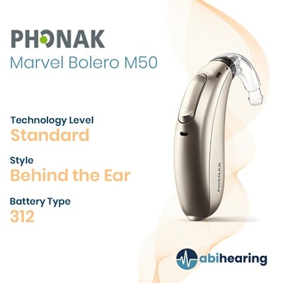 Phonak Marvel Bolero M 50 312 BTE Hearing Aid