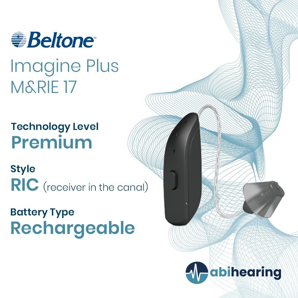 Beltone Imagine Plus M&RIE 17 Rechargeable RIC