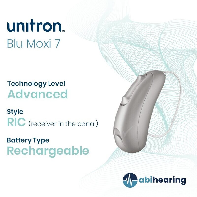 Unitron Blu Moxi  7 Rechargeable RIC