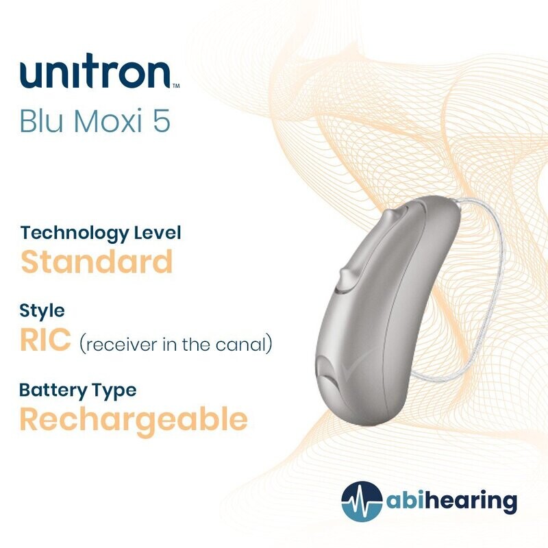 Unitron Blu Moxi  5 Rechargeable RIC