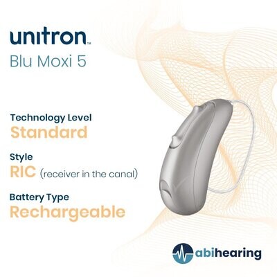 Unitron Blu Moxi 5 Rechargeable RIC