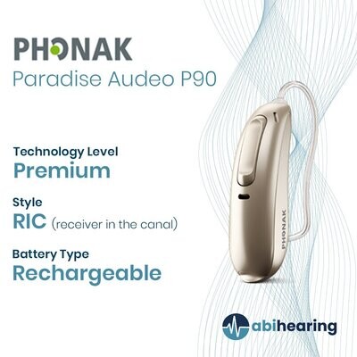 Phonak Paradise Audeo P 90 Rechargeable RIC Hearing Aid