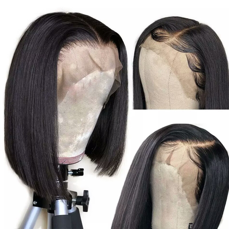 Peluca humana recta estilo Bob