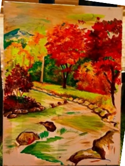 على ضفاف نهر On the banks of a river
