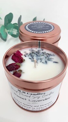 Lavender &amp; Rose scented candles | soy candles uk