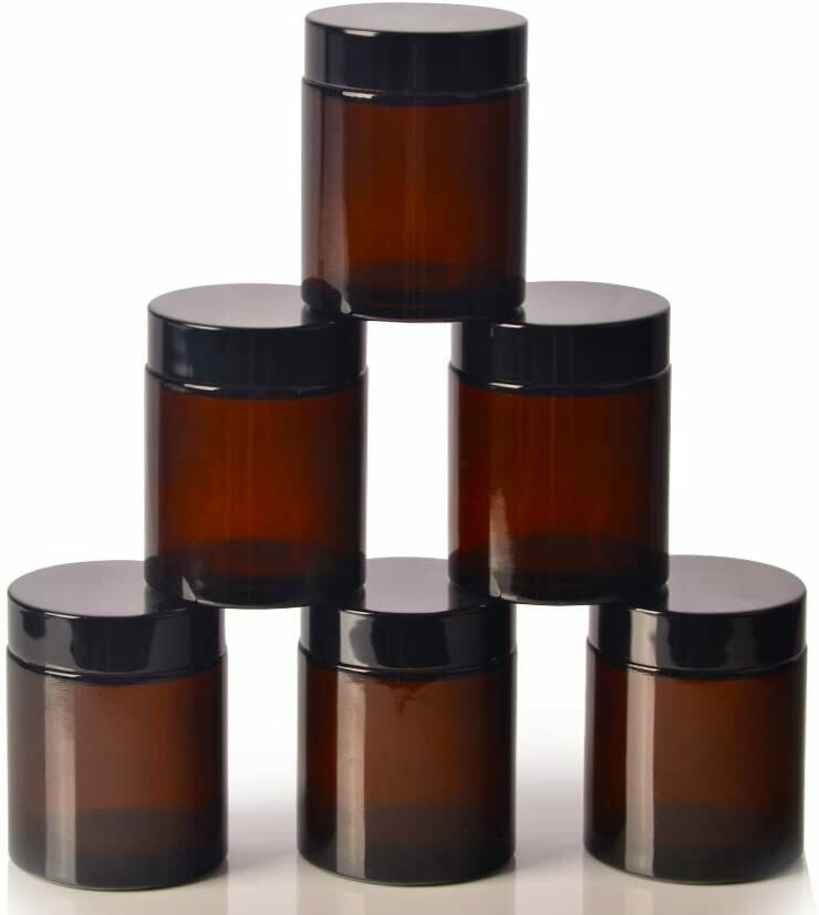 180ml Amber glass jars | for  candles, sauces, cream ect uk