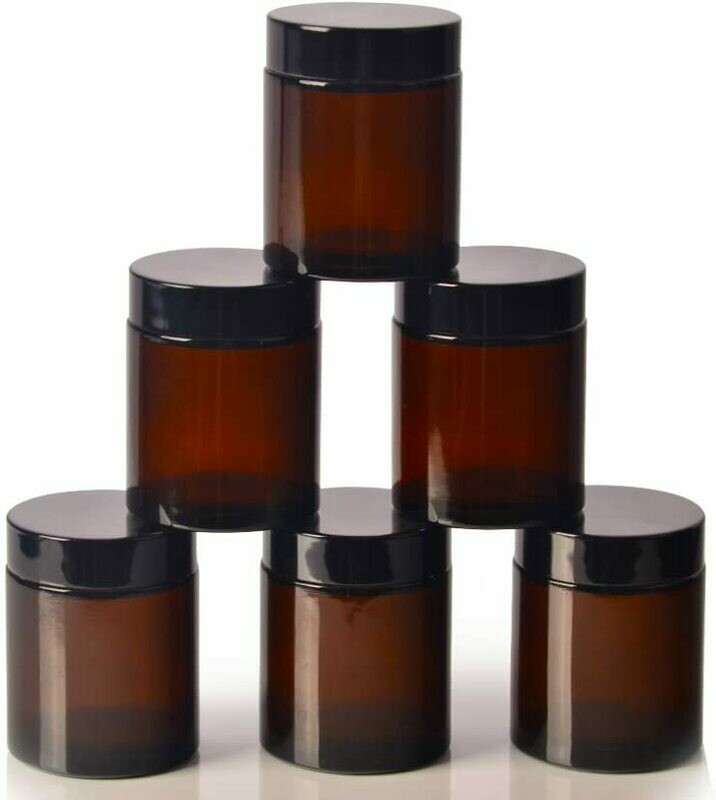 180ml Amber glass jars | for  candles, sauces, cream ect uk
