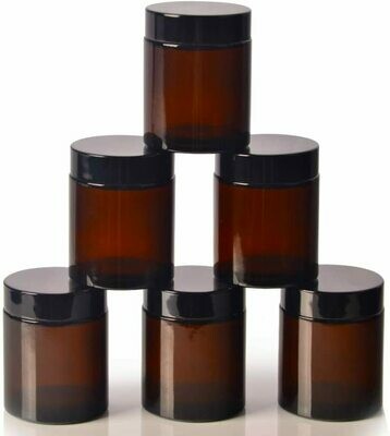 180ml Amber glass jars | for  candles, sauces, cream ect uk