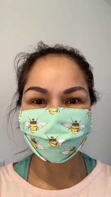 Spring collections face masks | Washables face masks | doubles layers cotton fabrics | headband uk