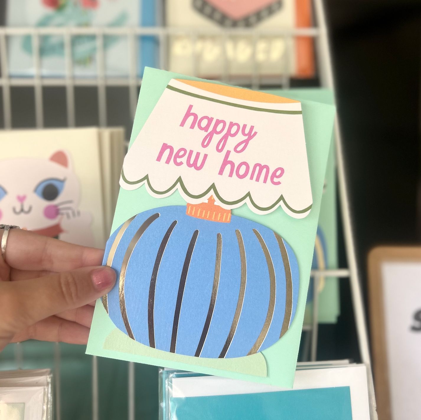 GREETINGS CARD, PICK A CARD: NEW HOME _ LAMP