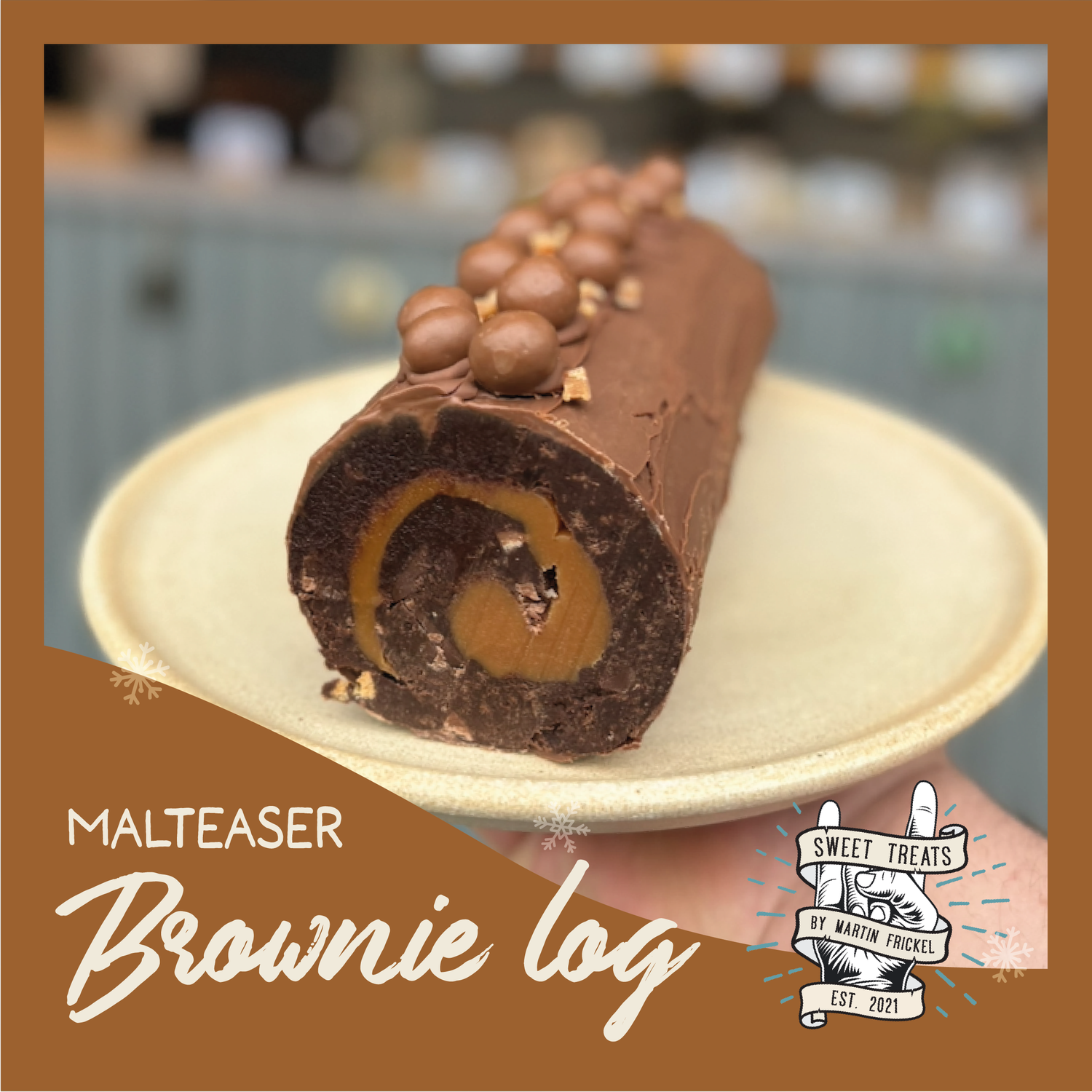MALTEASER BROWNIE LOG 🎄