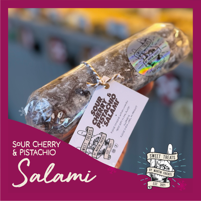 SOUR CHERRY & PISTACHIO ‘SALAMI’ 🍒 SOUR CHERRY & PISTACHIO ‘SALAMI’ 🍒