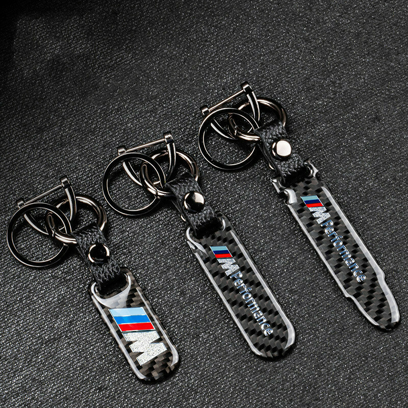 Real carbon fiber key chain