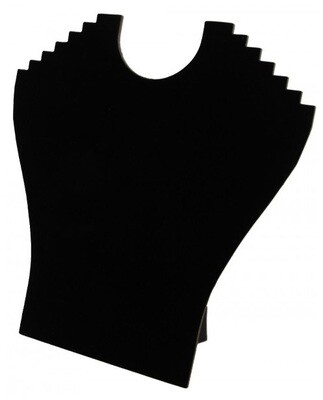 Display / opvouwbare hals zwart velours