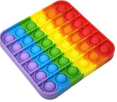 Pop-it regenboog vierkant