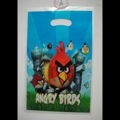 Plastic tasjes angry birds 23,5 x 16,5