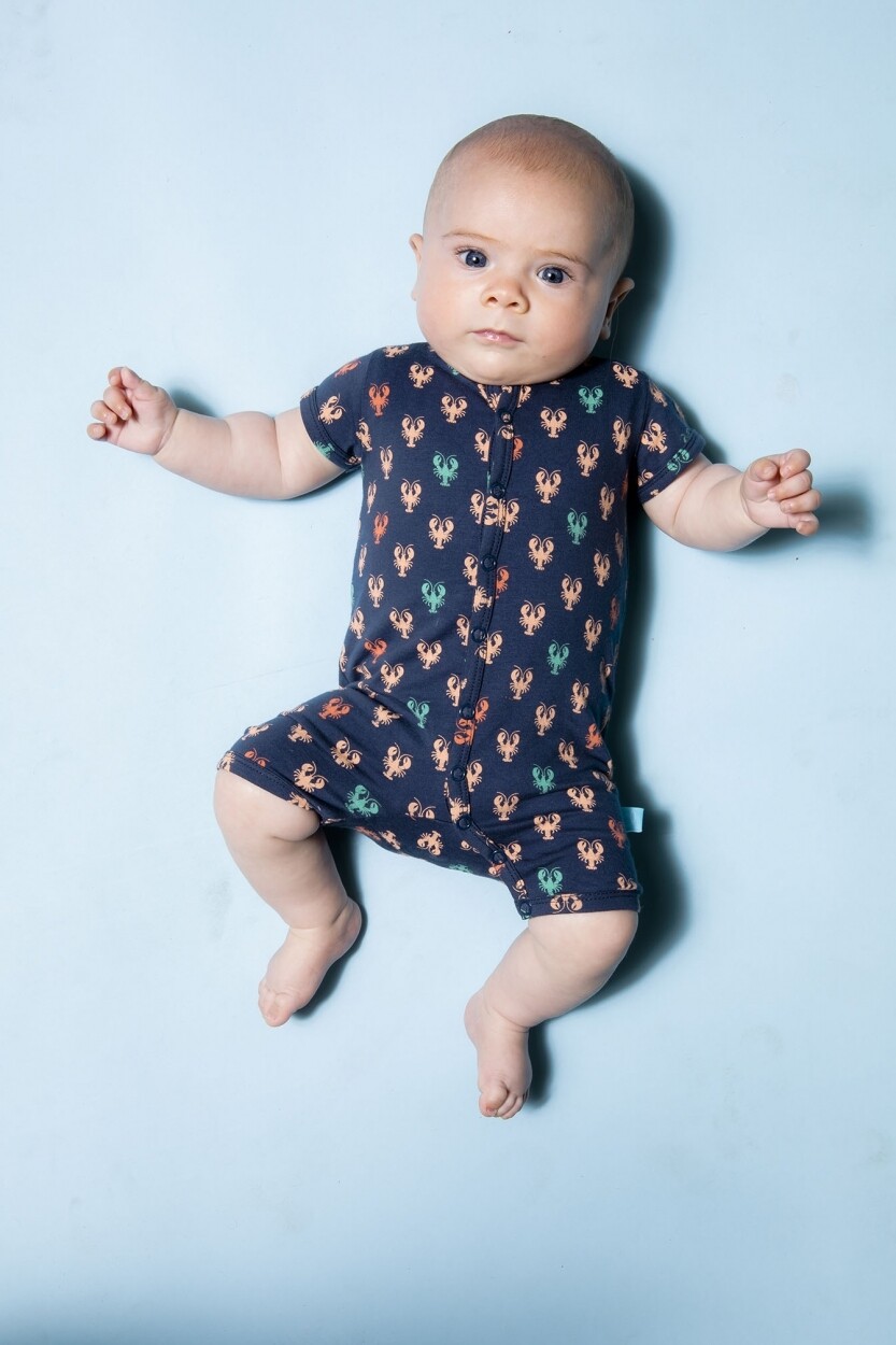Baby Jumpsuit Lobster Print