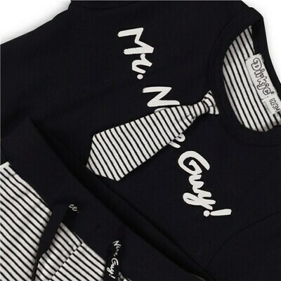 Baby Set Striped With Tie