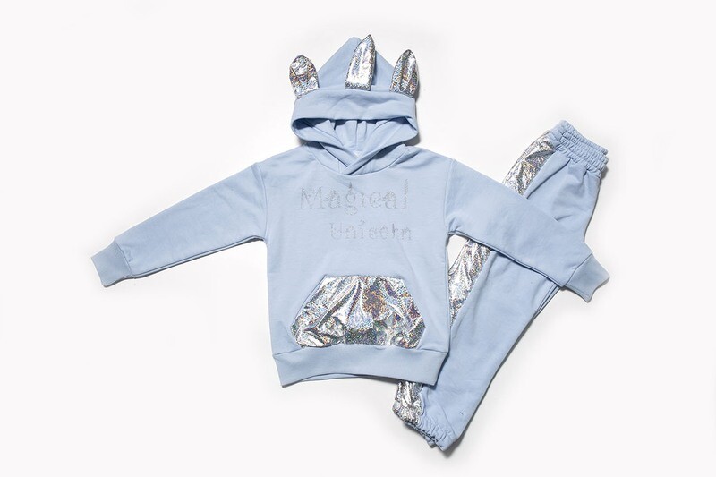 Set Tracksuit Unicorn Blue