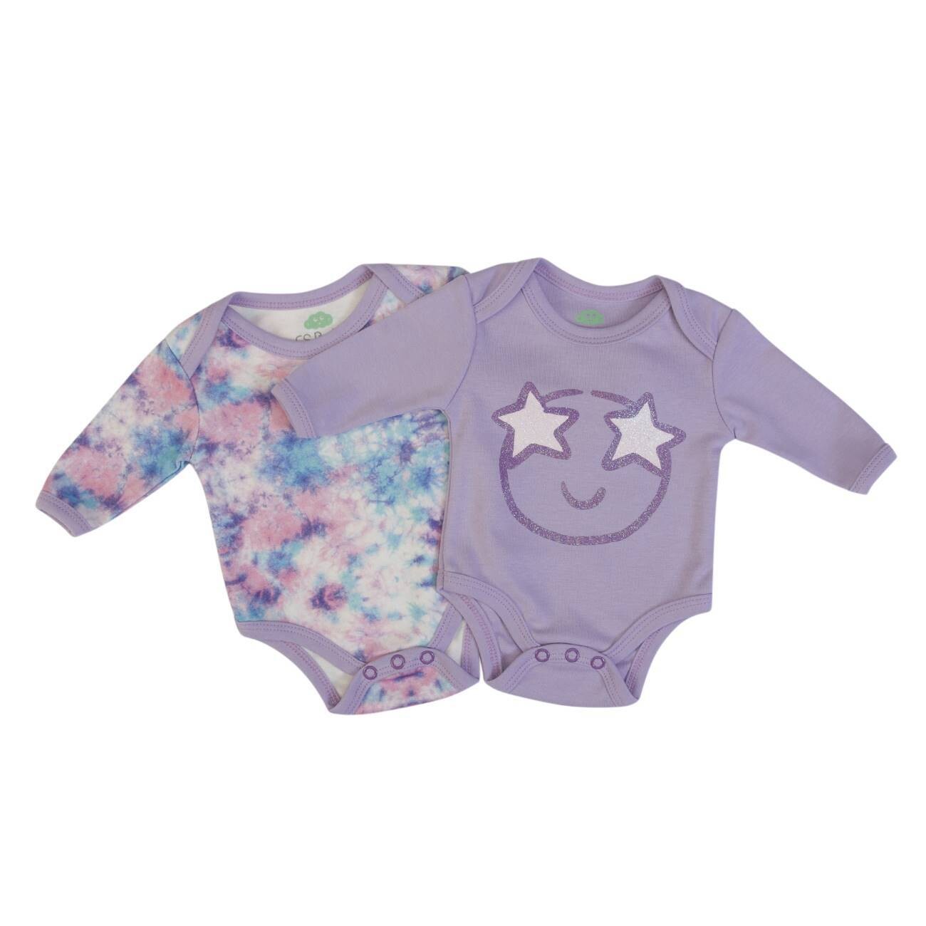 Set of 2 Bodysuits Tie-Dye