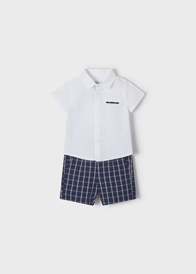 Set Shirt With Linen Shorts