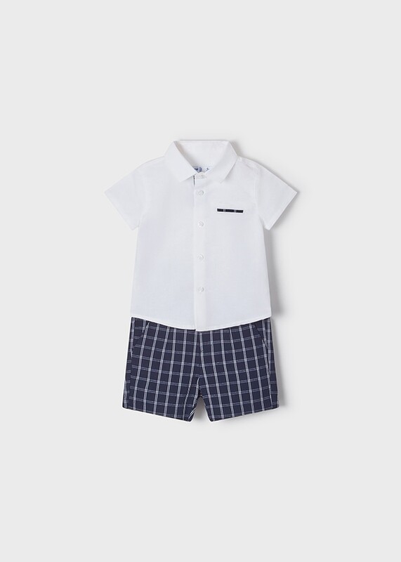 Set Shirt With Linen Shorts