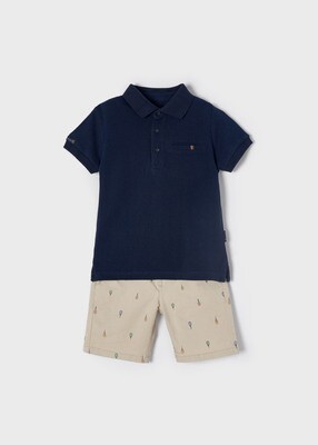 Mayoral set polo t-shirt and bermuda