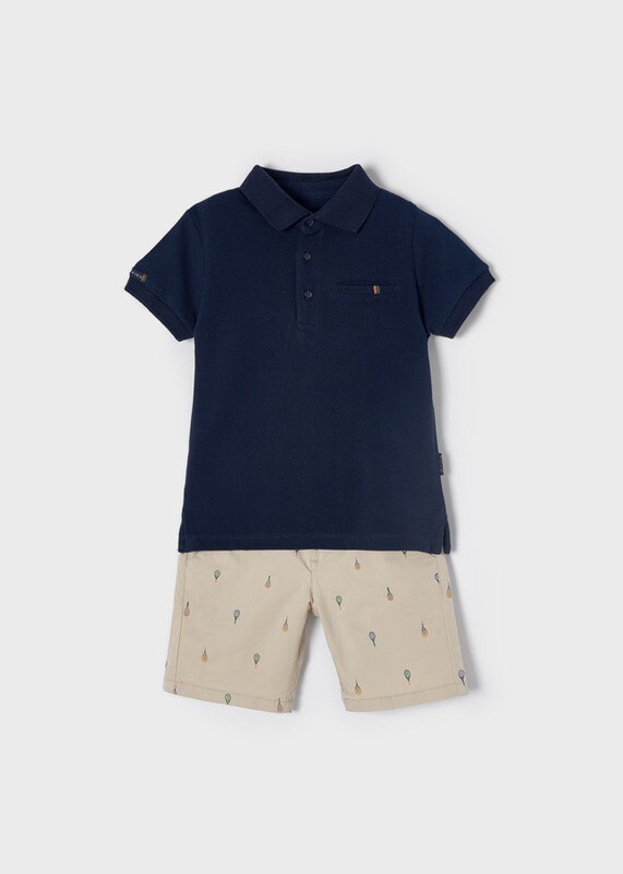 Mayoral set polo t-shirt and bermuda