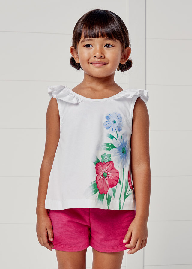 Mayoral Set Floral Blouse And Short ECOFRIENDS