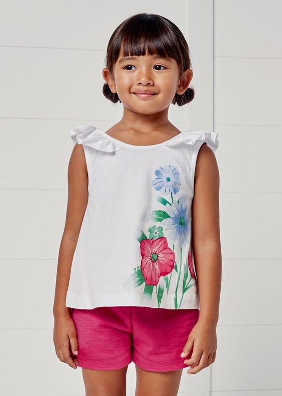 Mayoral Set Floral Blouse And Short ECOFRIENDS