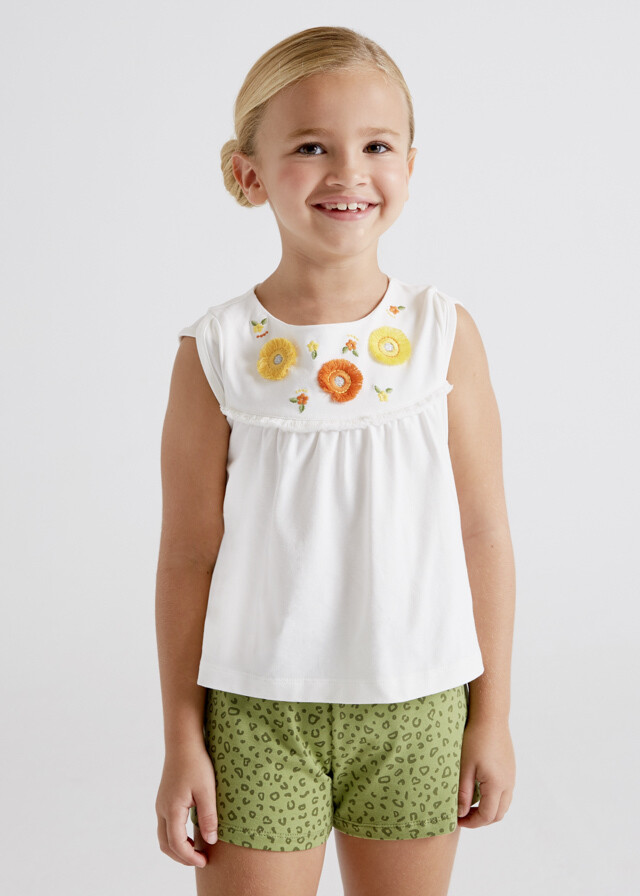 Set Embroidered T-shirt And Short ECOFRIENDS