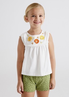 Set Embroidered T-shirt And Short ECOFRIENDS