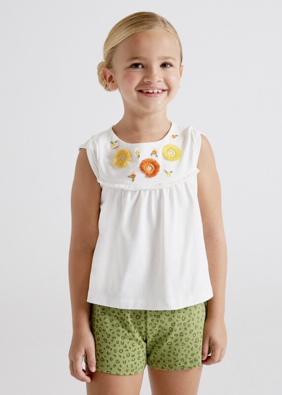 Set Embroidered T-shirt And Short ECOFRIENDS