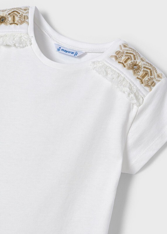 T-shirt With Embroideries ECOFRIENDS
