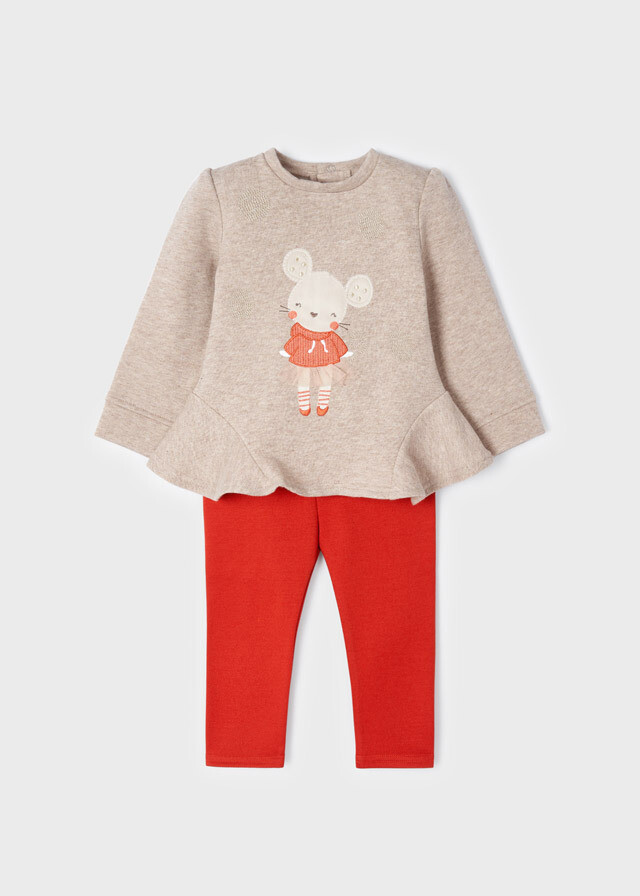 Set Leggings With Velvety Top