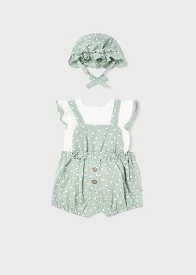Set Dungaree T-shirt And Hat