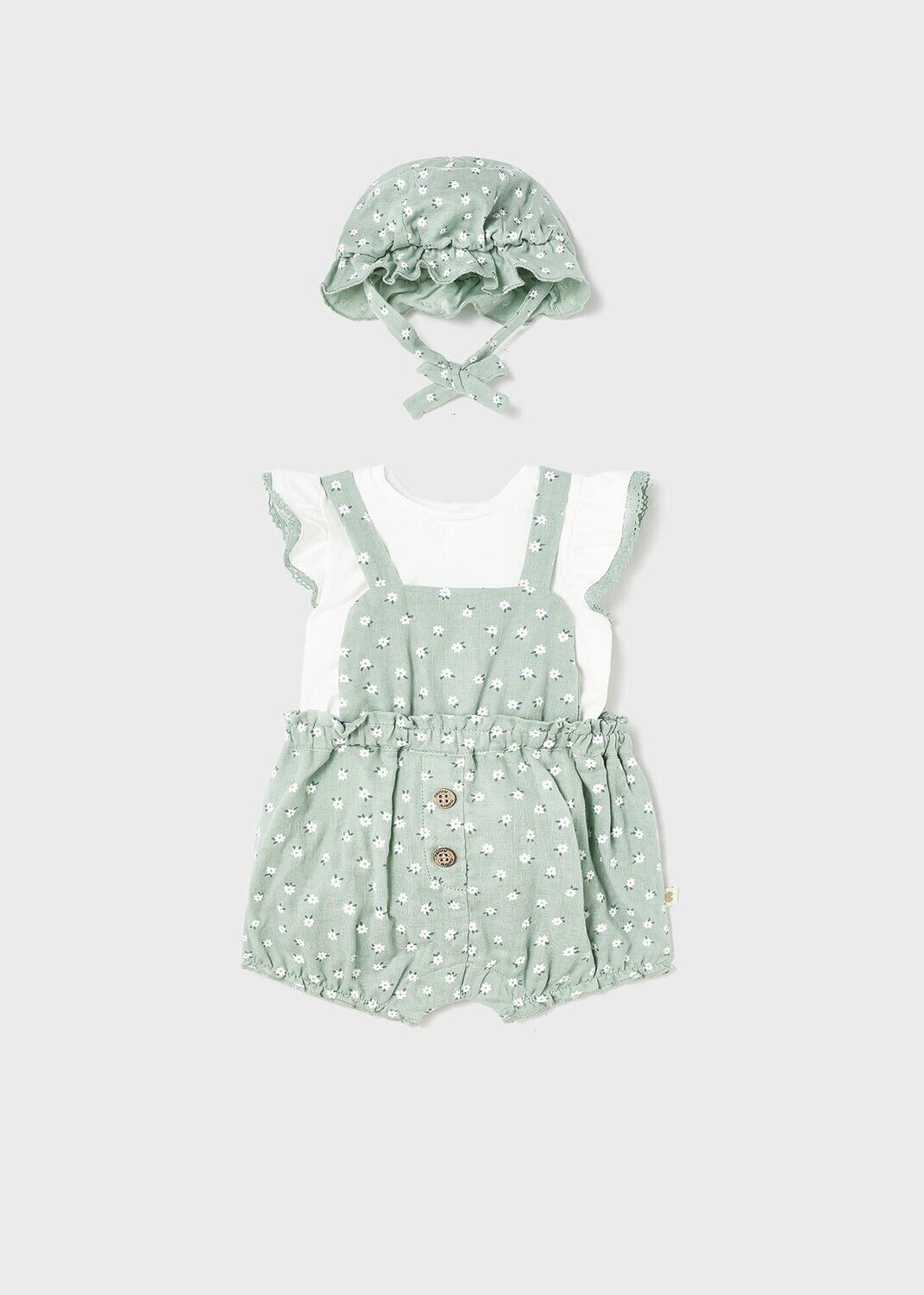 Set Dungaree T-shirt And Hat